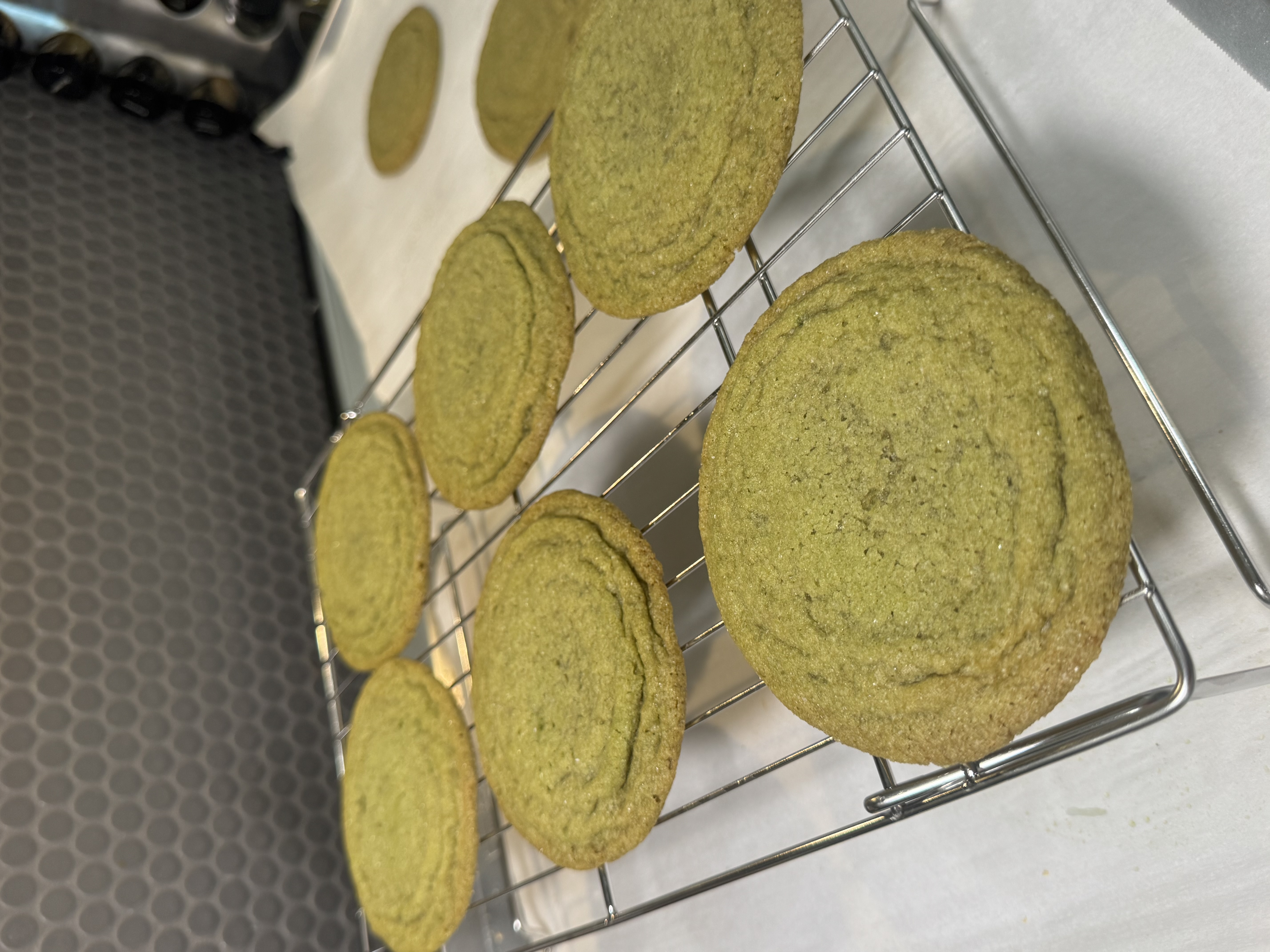 Matcha thumbprints