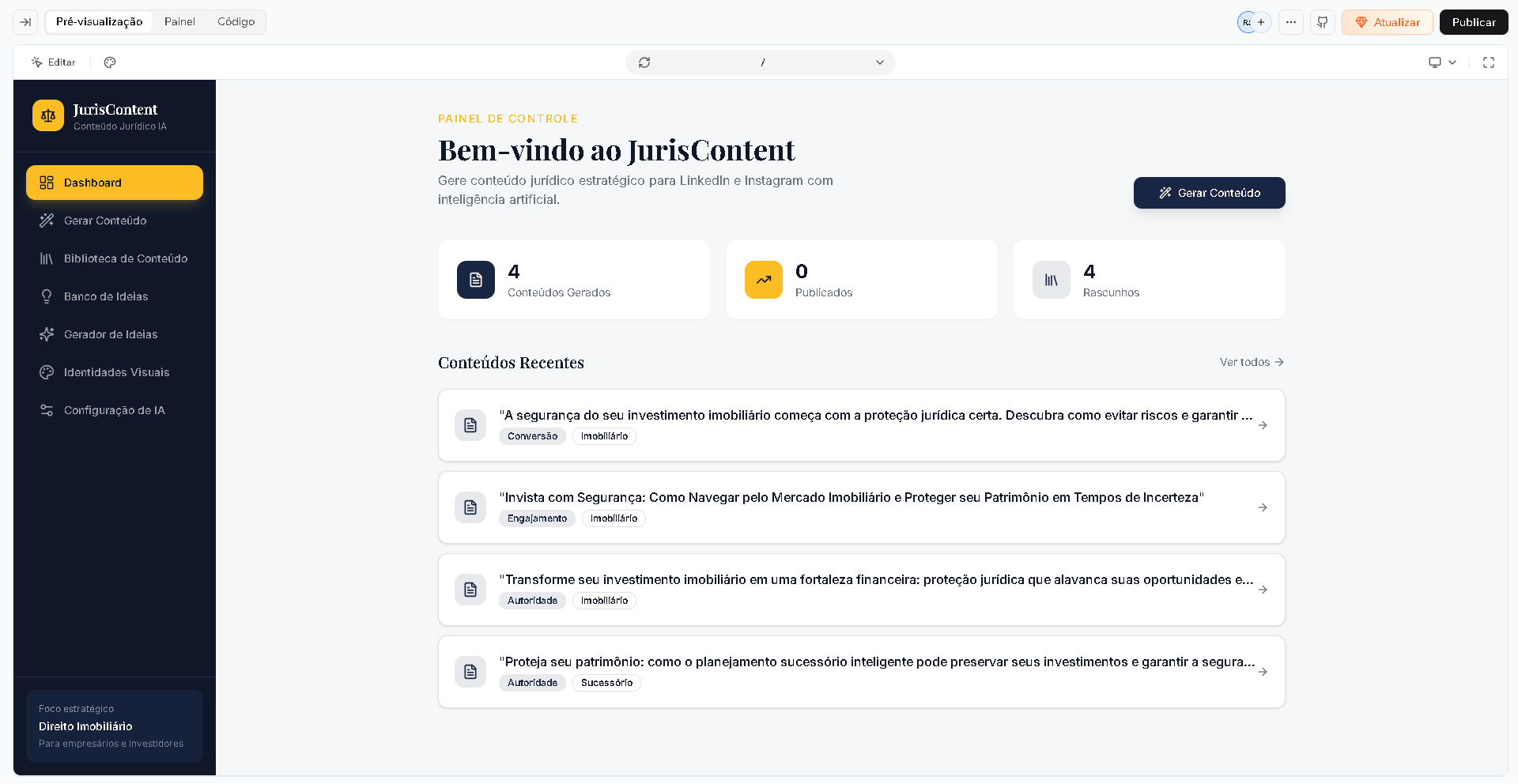 JurisContent  template preview