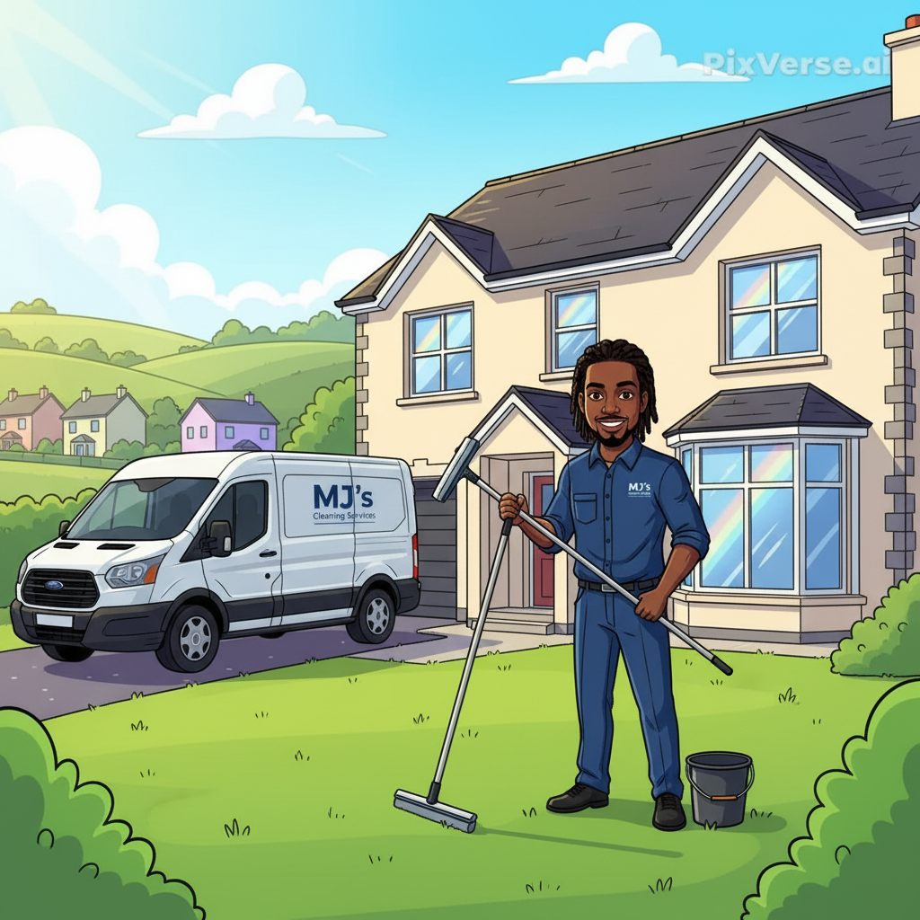 MJ's Cleaning Services branded blog image for How to Keep Your Windows Sparkling Clean: Tips for Cork Homeowners