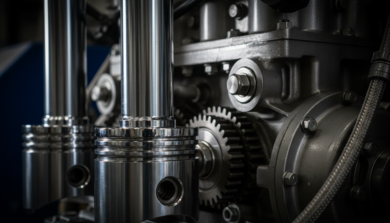 Engine and hydraulic components