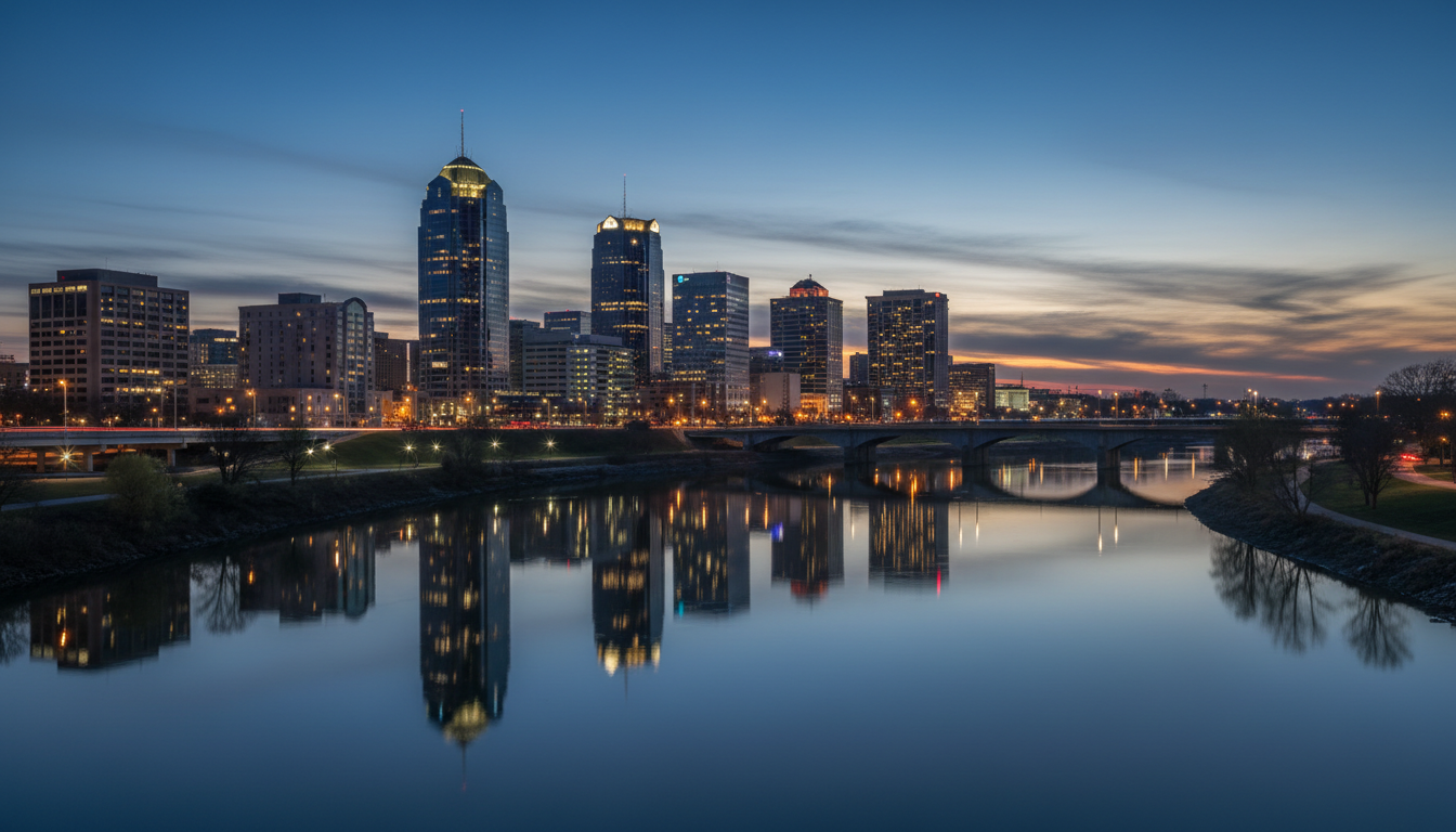 Dayton Ohio skyline