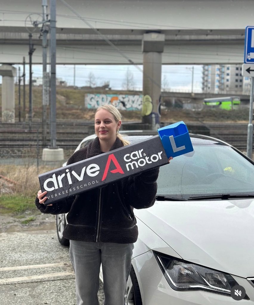 Geslaagd voor rijbewijs