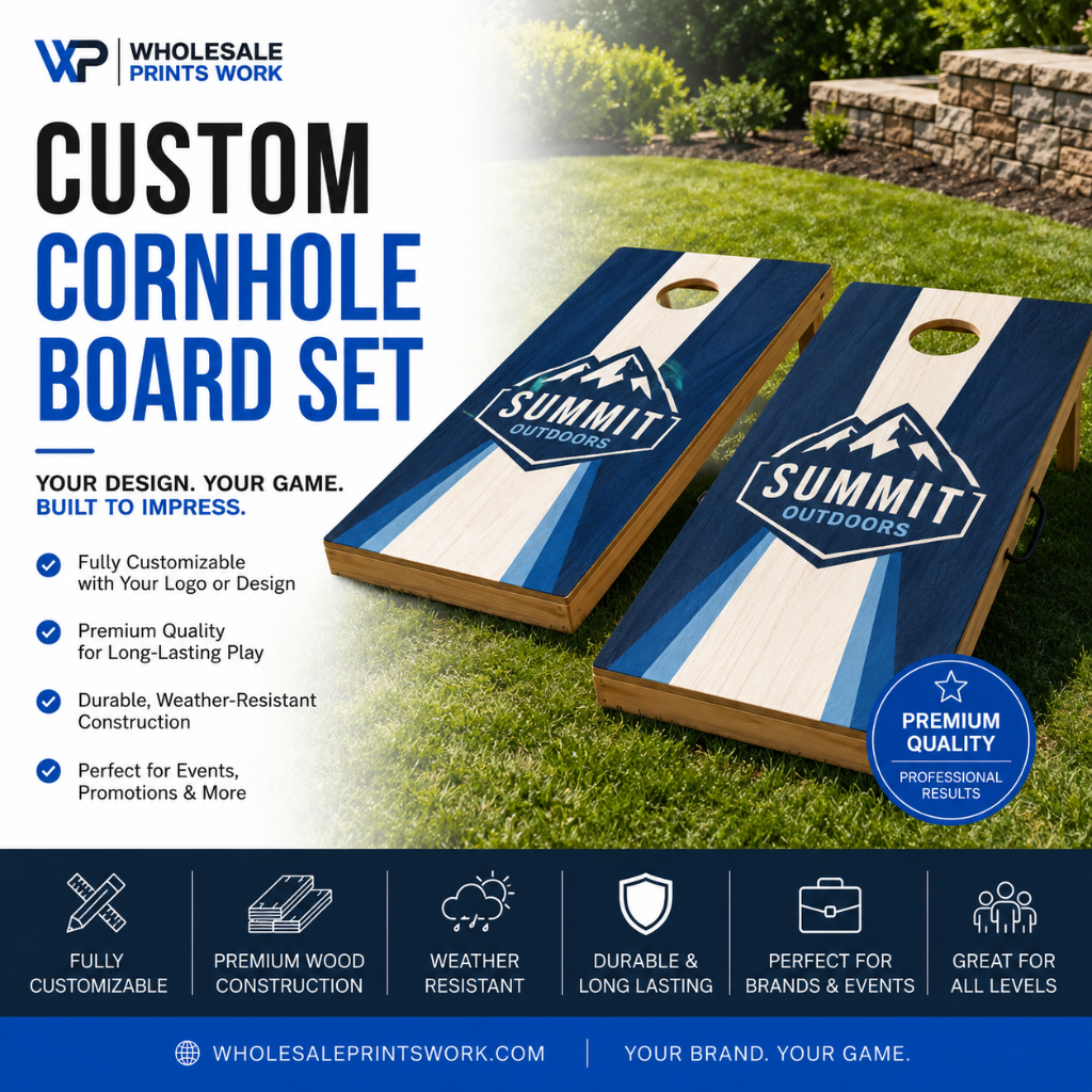 Custom Branded Cornhole Board Set