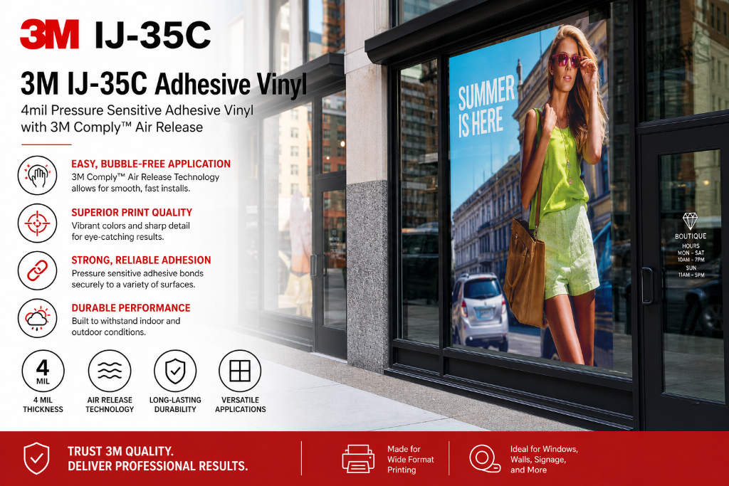3M IJ-35C Adhesive Vinyl