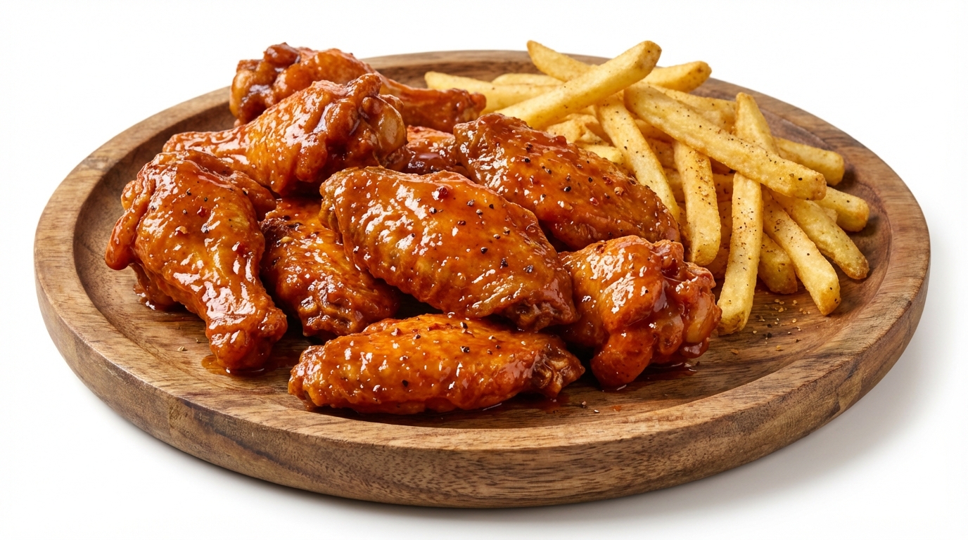 Alitas 250gr + Papas