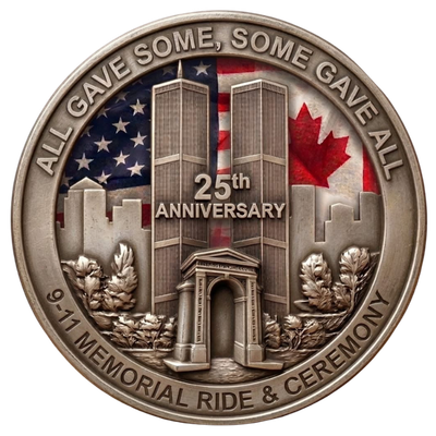 9/11 NW Memorial Commemorative Coin - Back