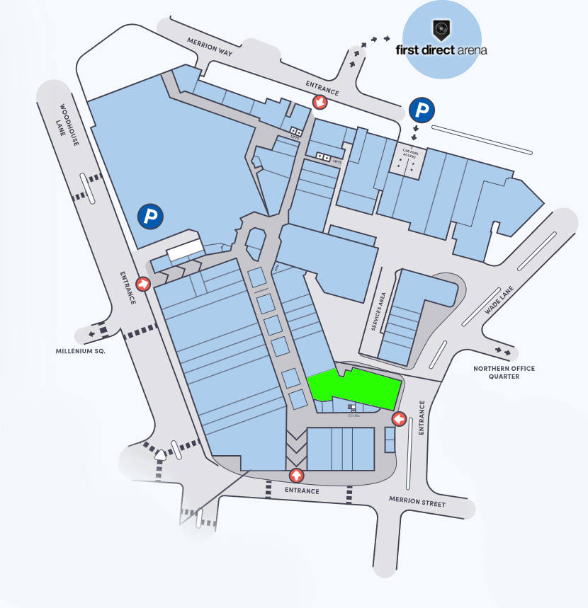 Merrion Centre Location Map