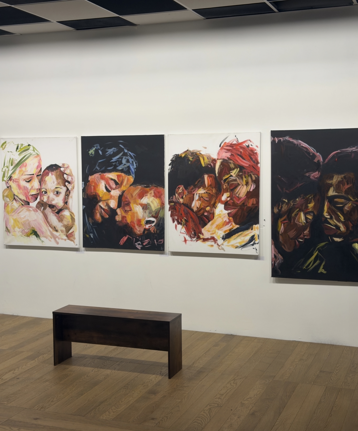Arun’s expressive portrait paintings on display at The Mini Mall