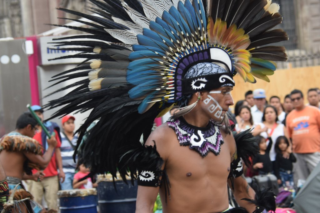 Aztec Dancer — Feathered Headdress