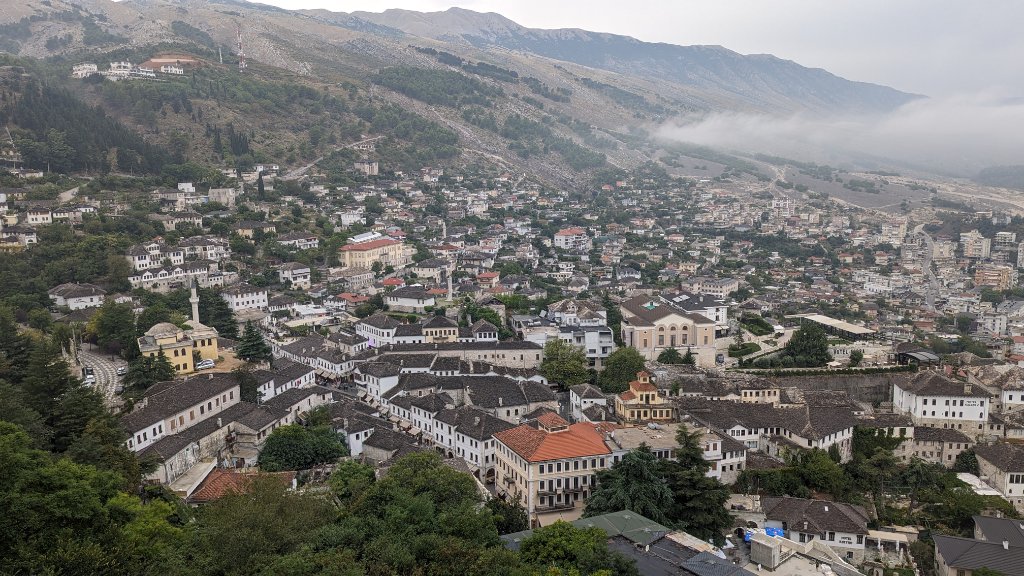 Gjirokastër from the Citadel