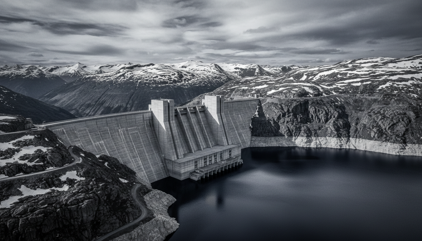 Monolithic concrete structure