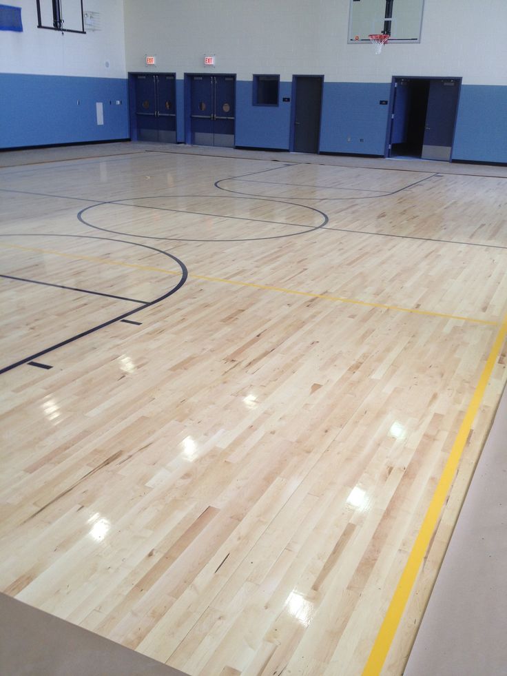 School Basketball Court - Professional Installation — Orellana Flooring KC