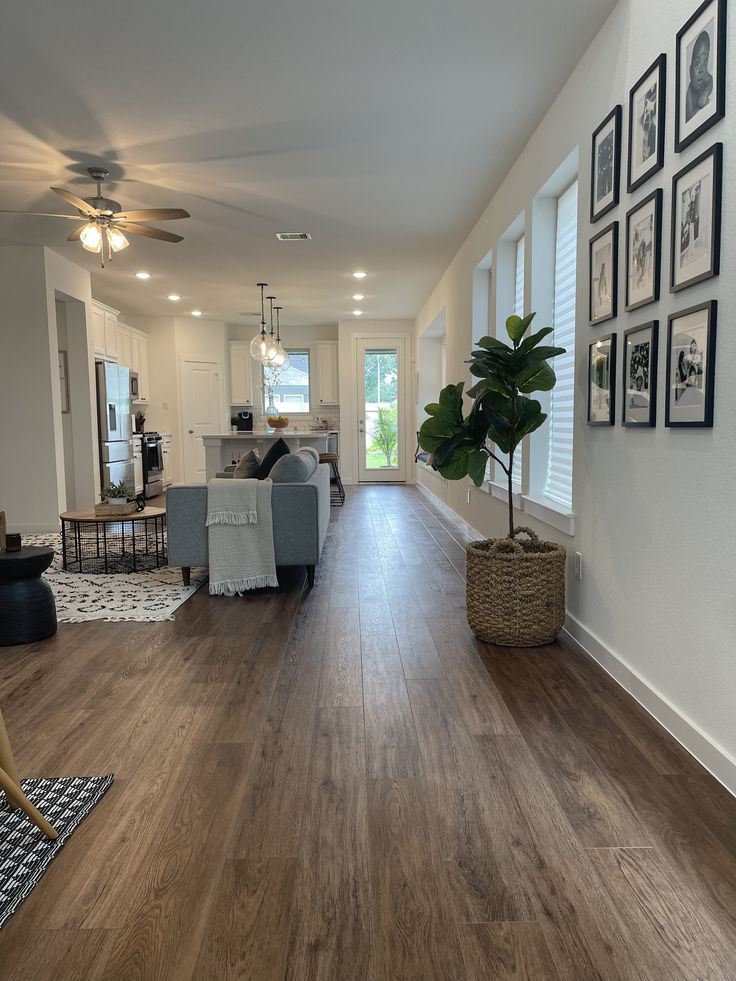 Modern Vinyl Flooring - Living Room — Orellana Flooring KC