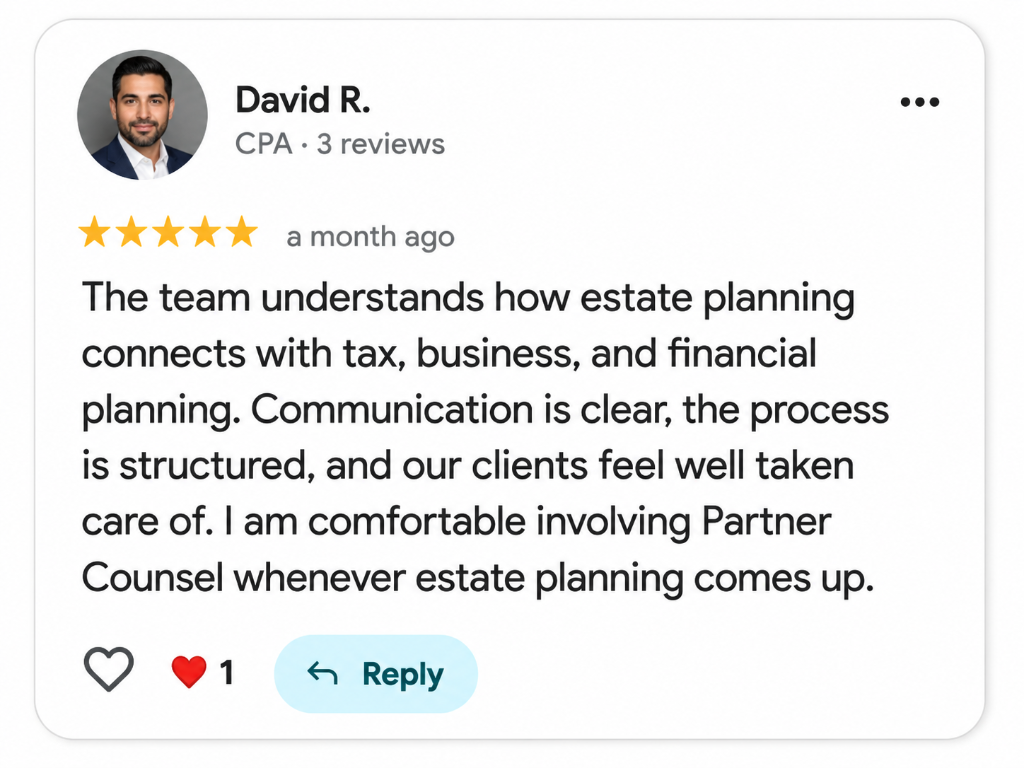 David R., CPA review