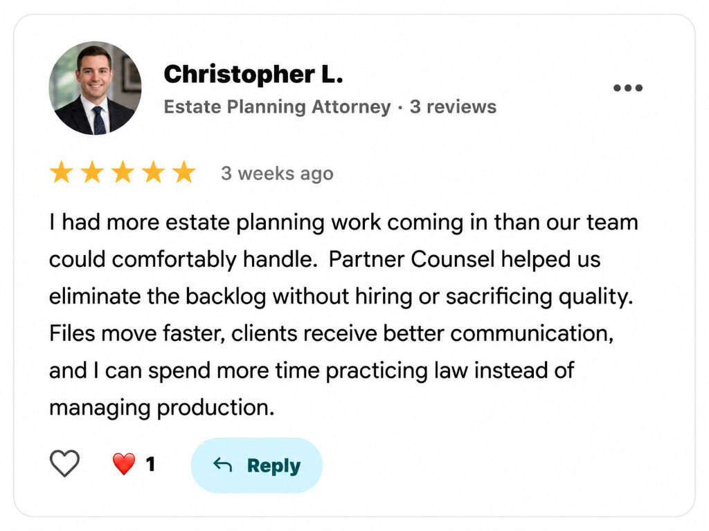 Christopher L., Estate Planning Attorney review