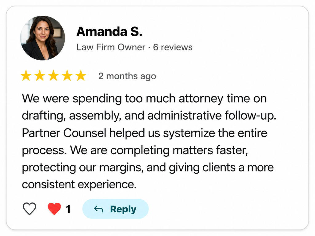 Amanda S., Law Firm Owner review