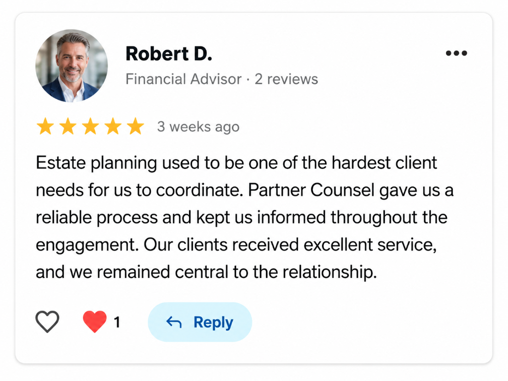 Robert D., Financial Advisor review
