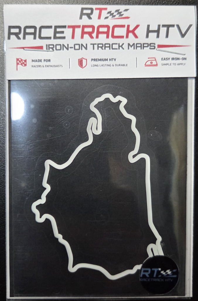Nord Loop iron-on track decal — White