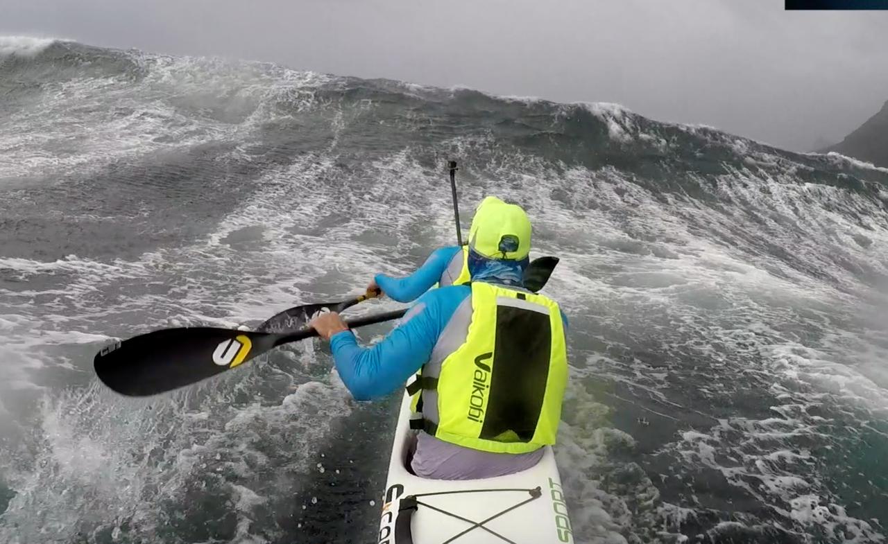 Downwind Surfski Paddling
