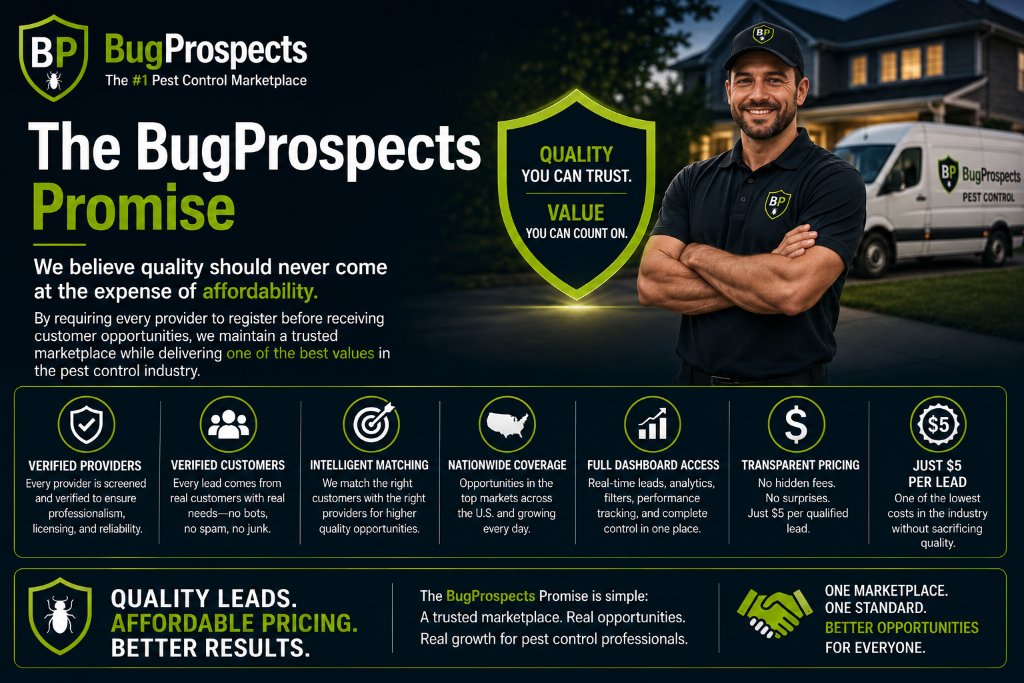 The BugProspects Promise — Quality you can trust, value you can count on