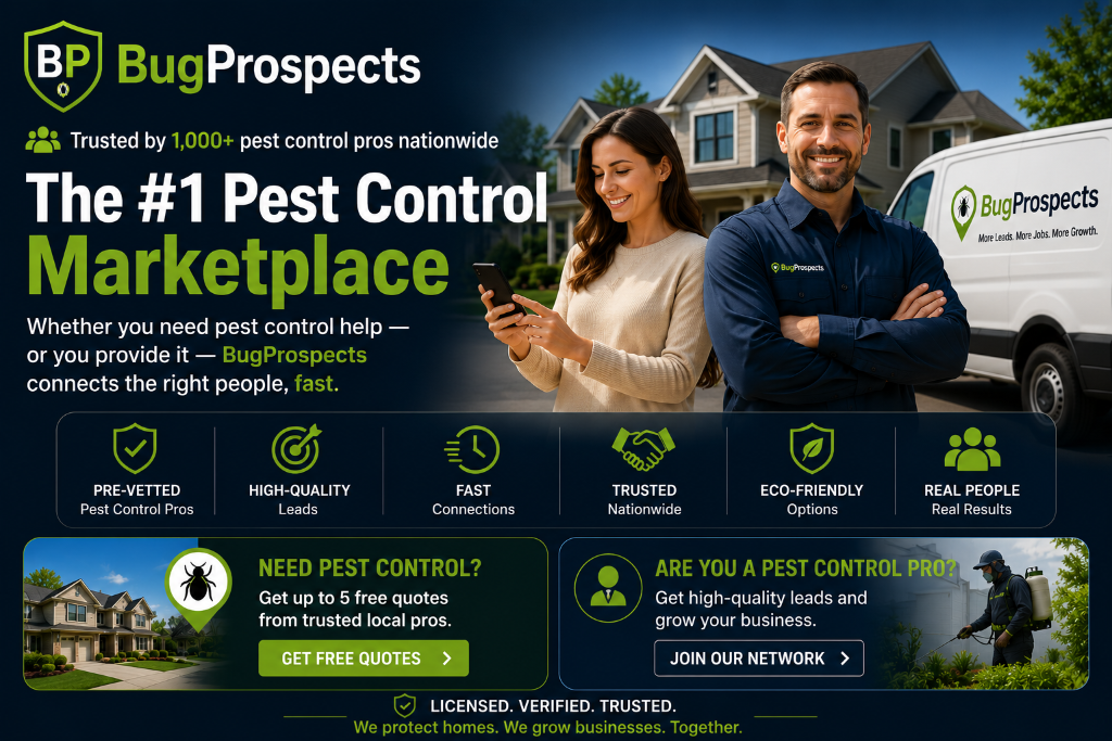 BugProspects — The #1 Pest Control Marketplace for consumers and pros