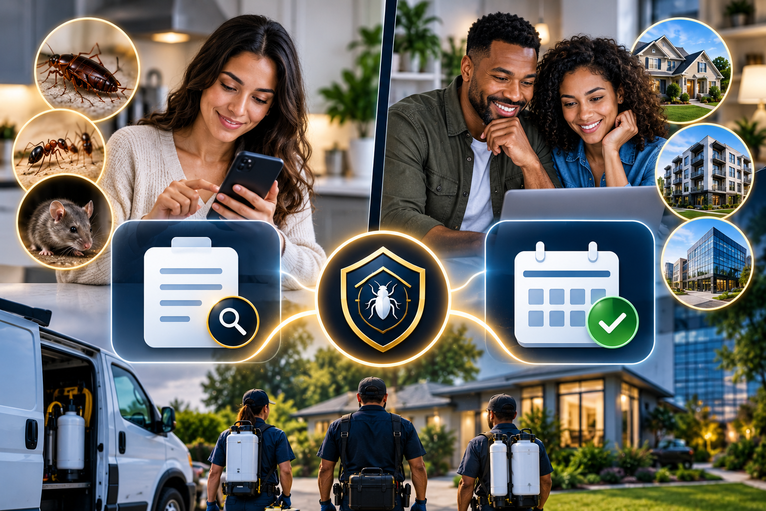 How can we help you — pest control matching process