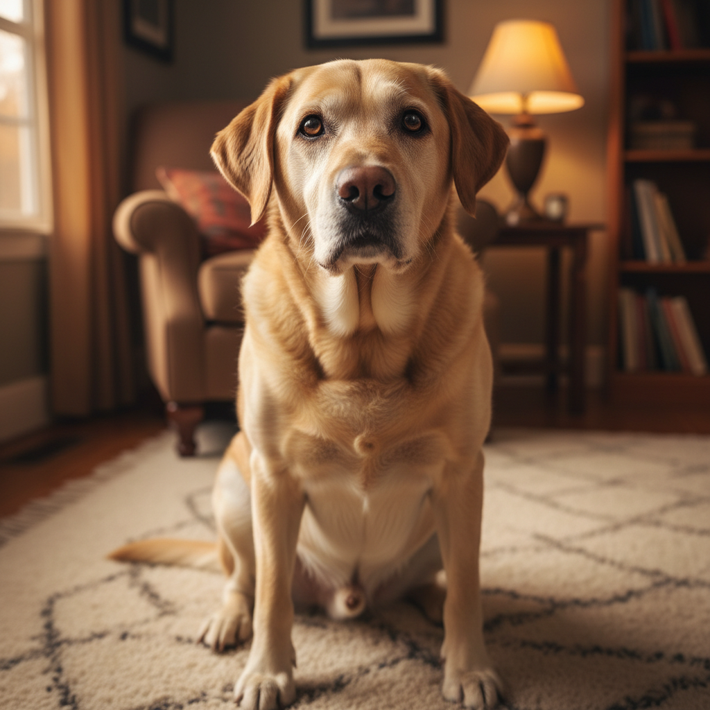 Before - stiff pet