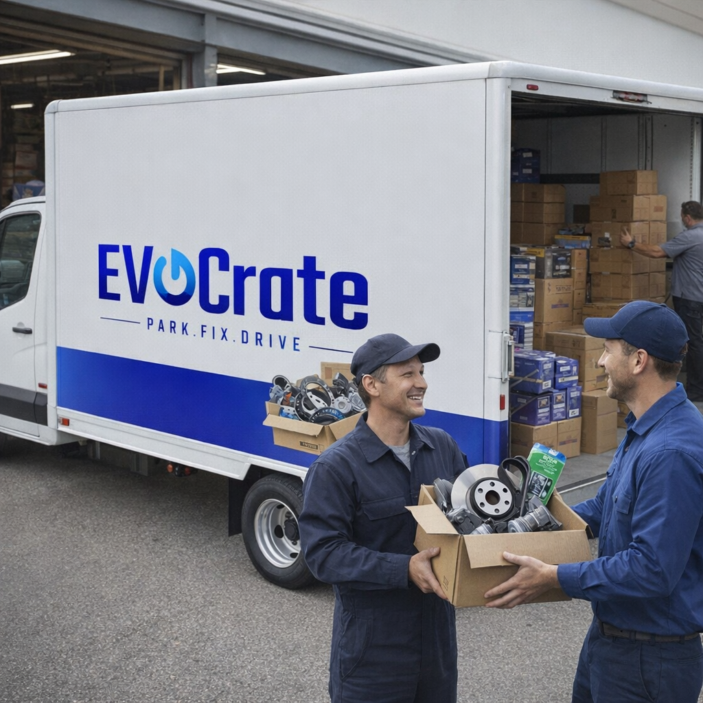 EV Crate delivery truck