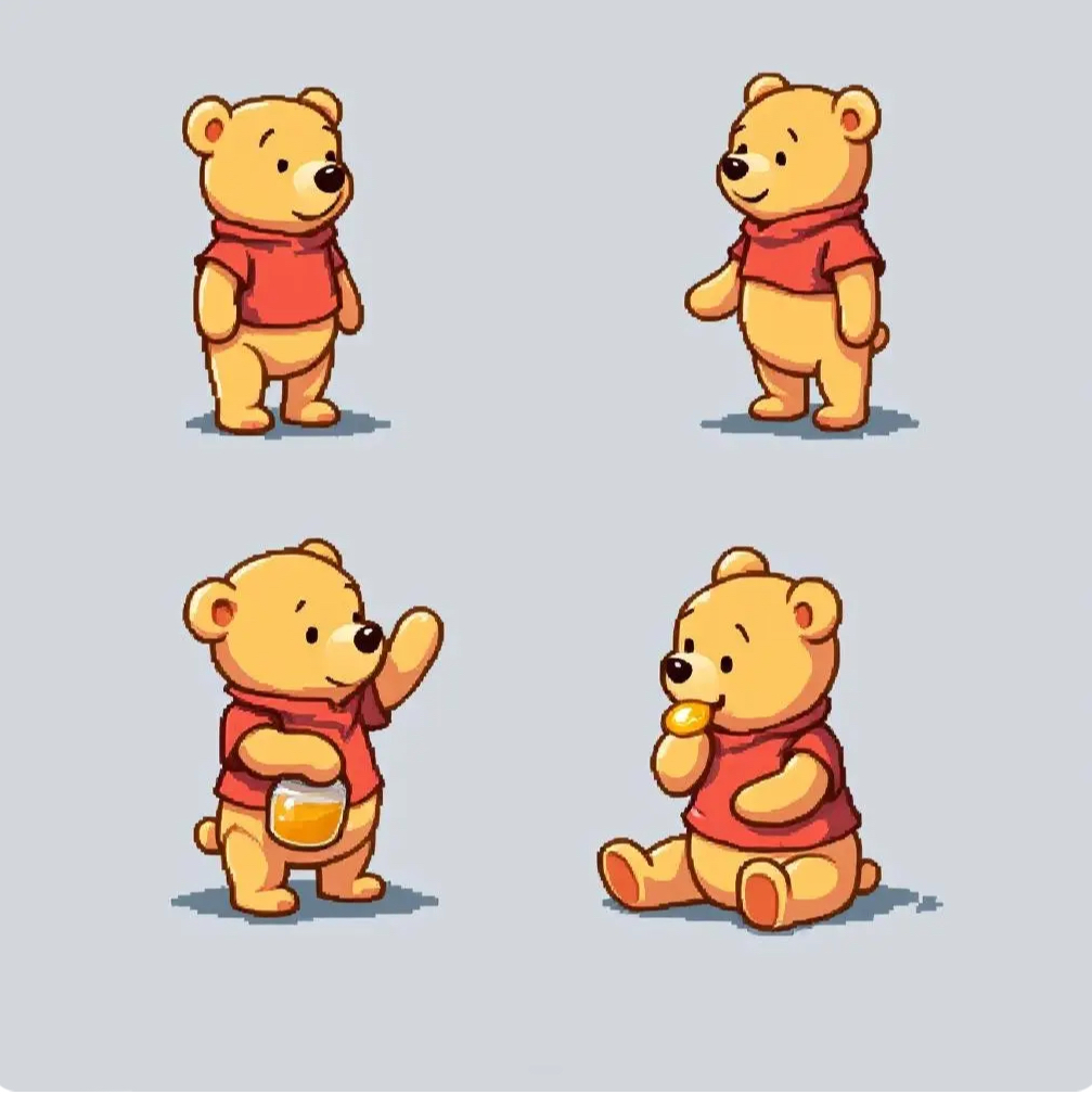 Pooh's Honey Hunt template preview