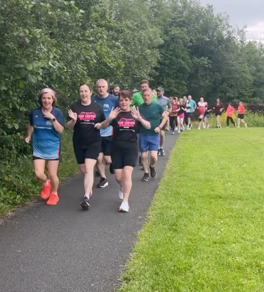 Runners on trails in the Sligo countryside