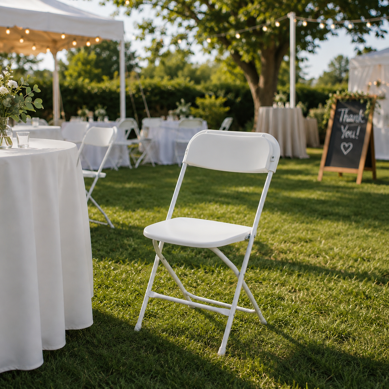 White Folding Chair