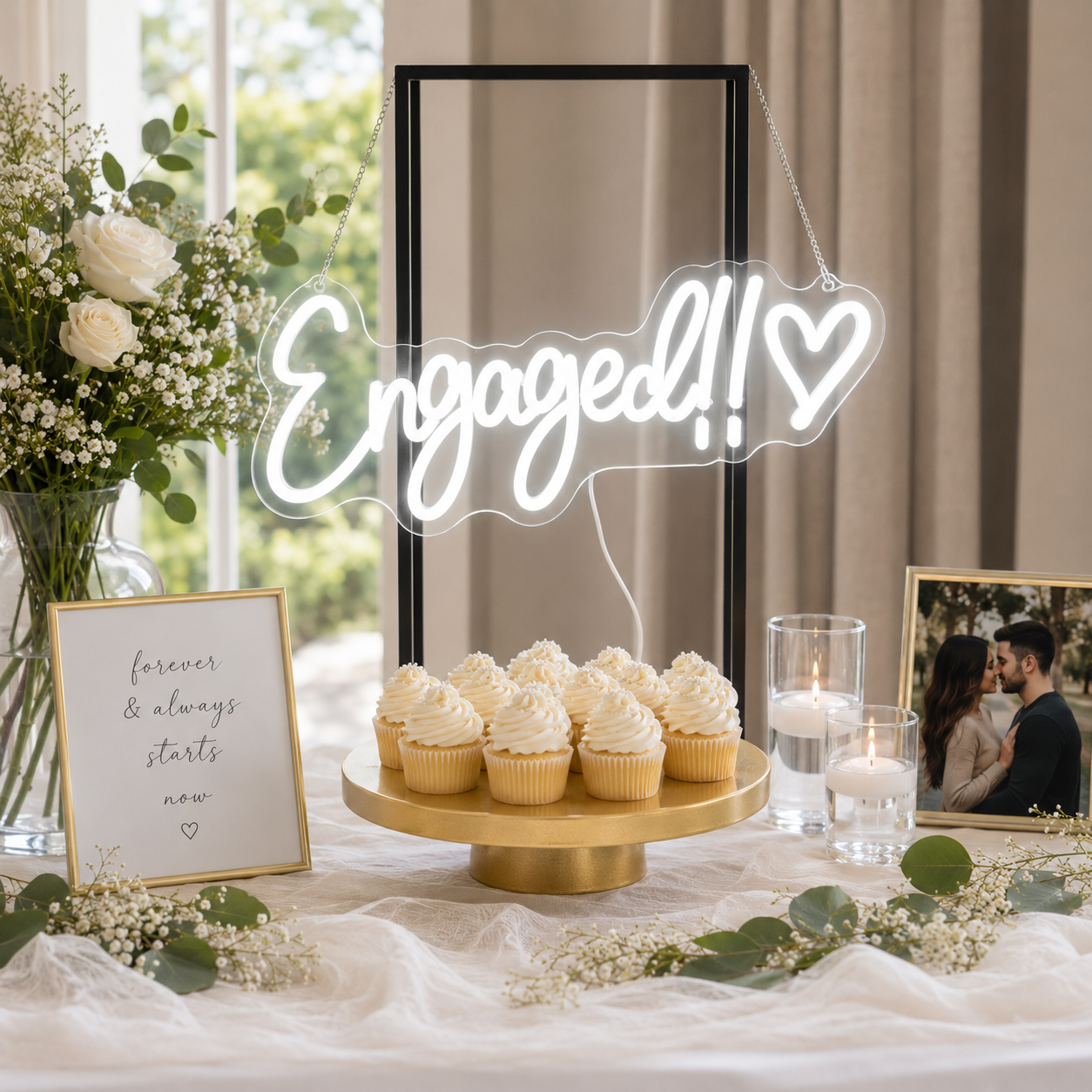 Engaged!! LED Neon Sign