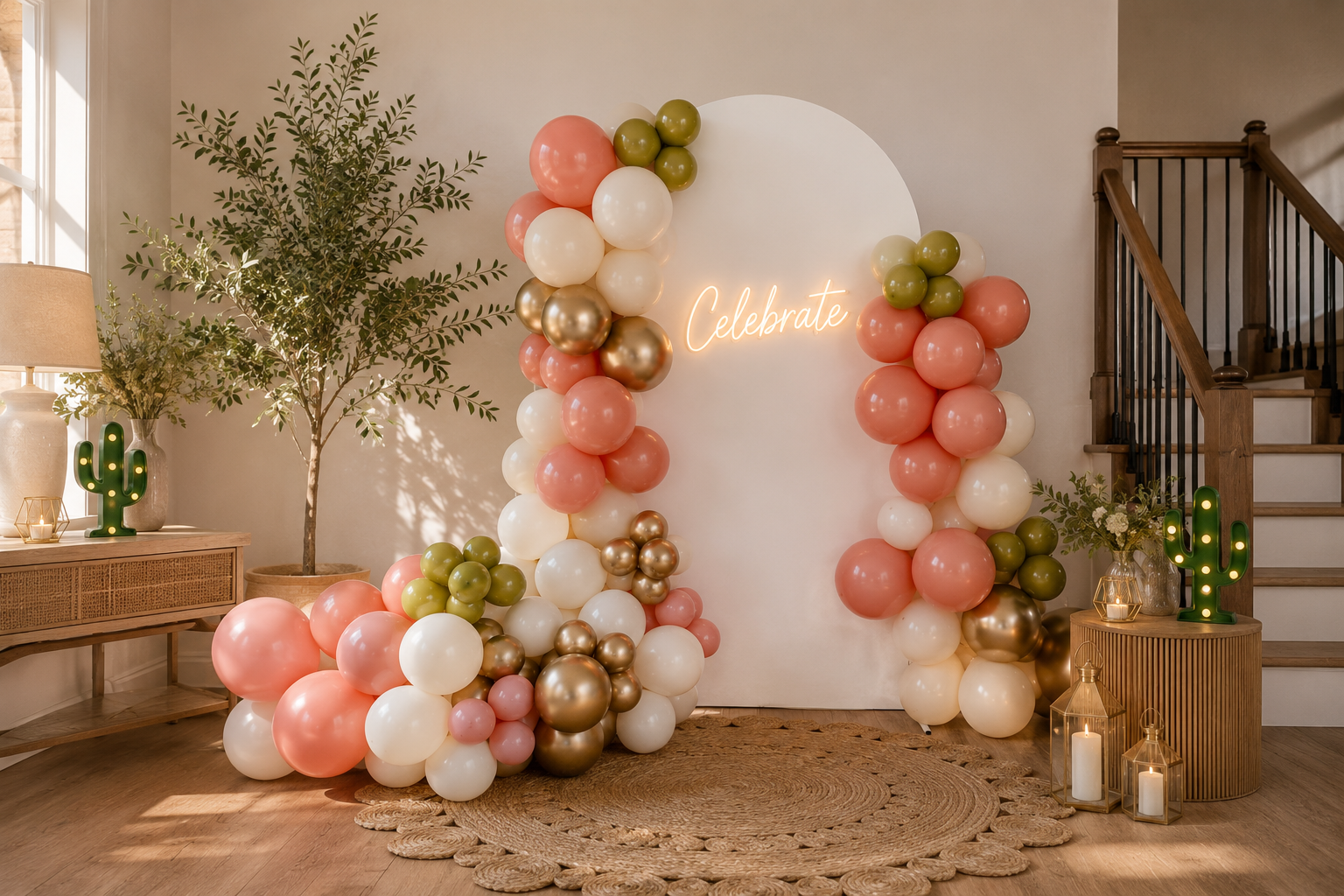 Modern Garden Party Backdrop