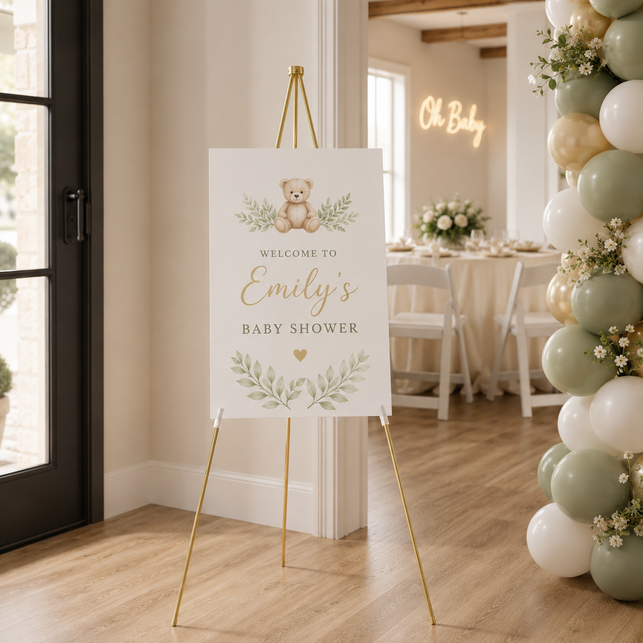 Gold Adjustable Display Easel Stand