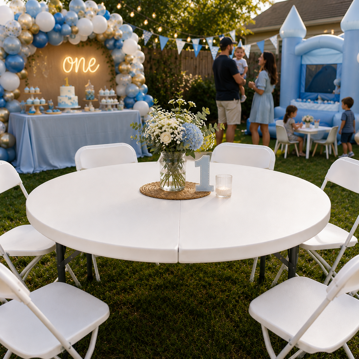 Budget-Friendly 60” Round Folding Event Table
