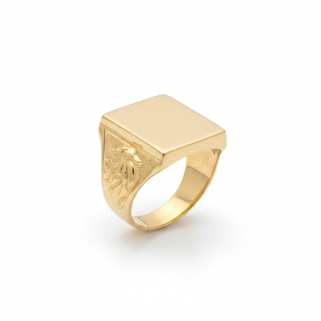 Sello en oro 18k con grabado artesanal, Hidalgo Joyas Rosario