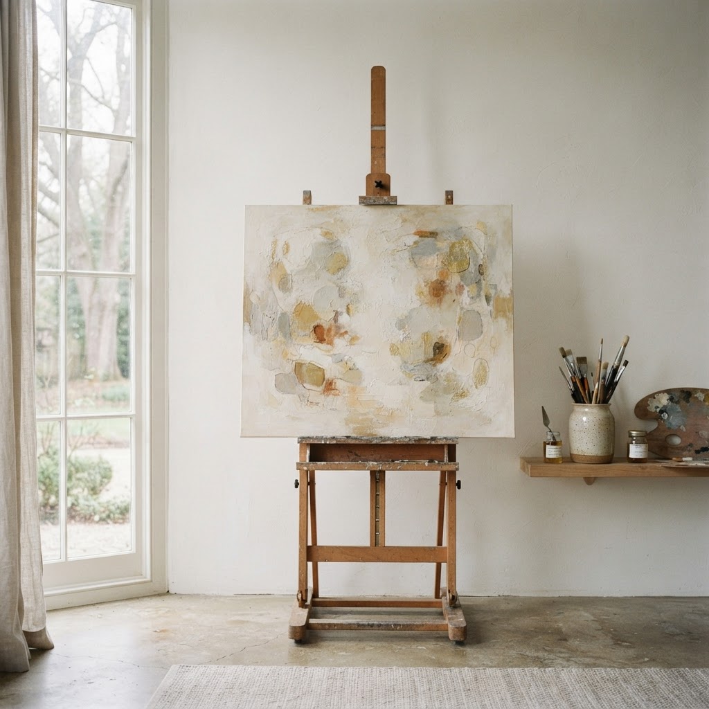 Inside the artist studio