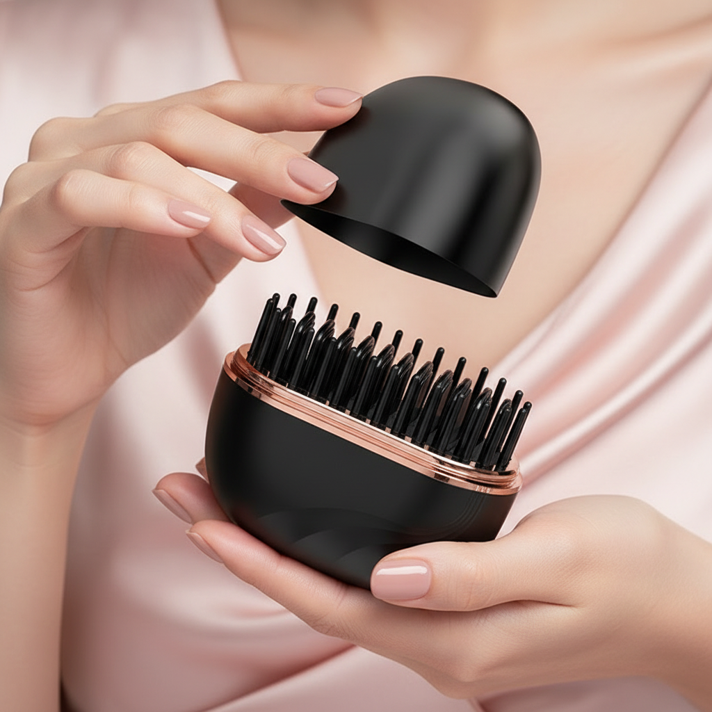 Mini Wireless Hair Straightening Comb