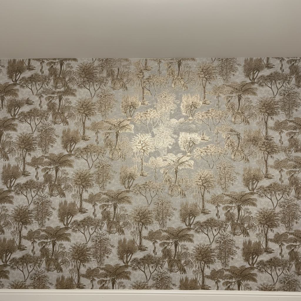Jungle Toile Feature Wall