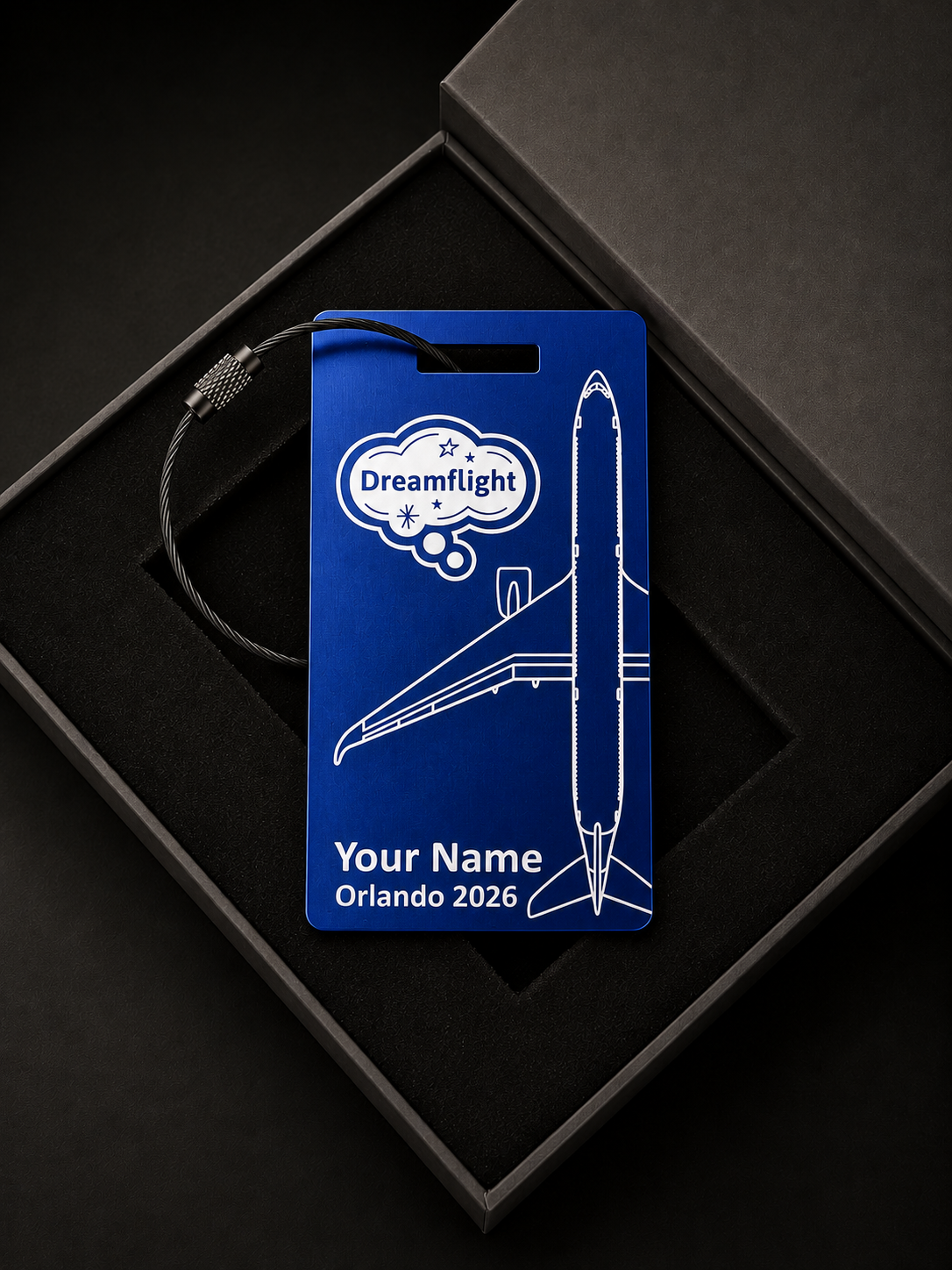 Official 2026 Dream Flight Luggage Tag