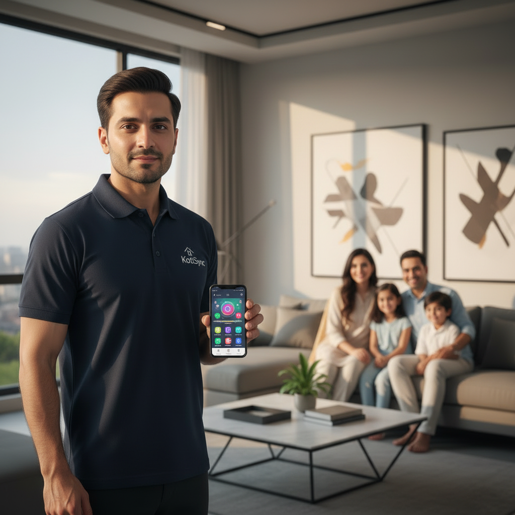 Smart home app control on mobile