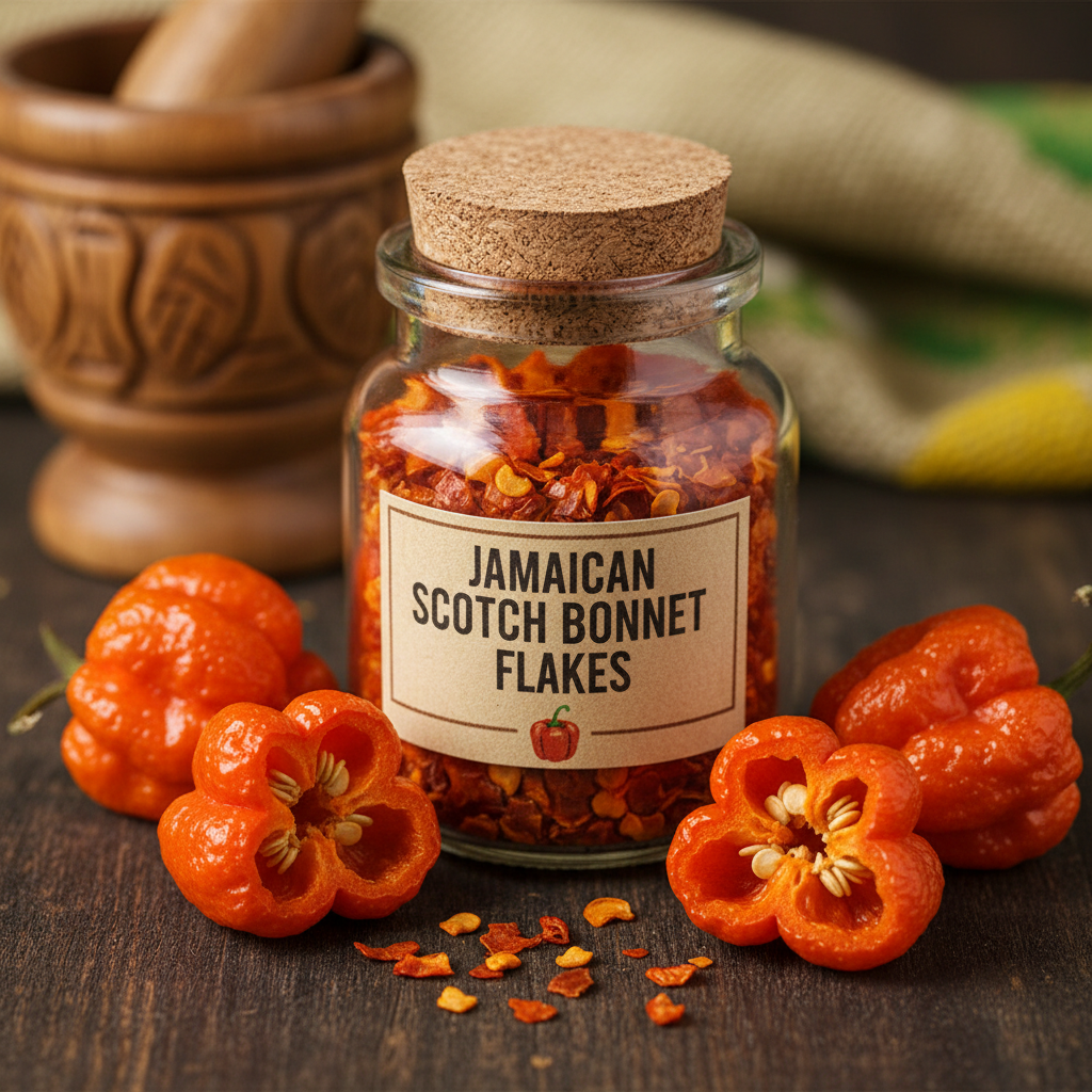 Dried Scotch Bonnet Flakes
