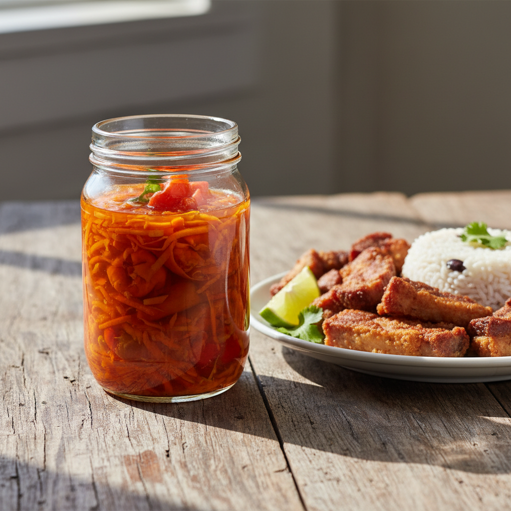 Pikliz — Haitian Pepper Sauce
