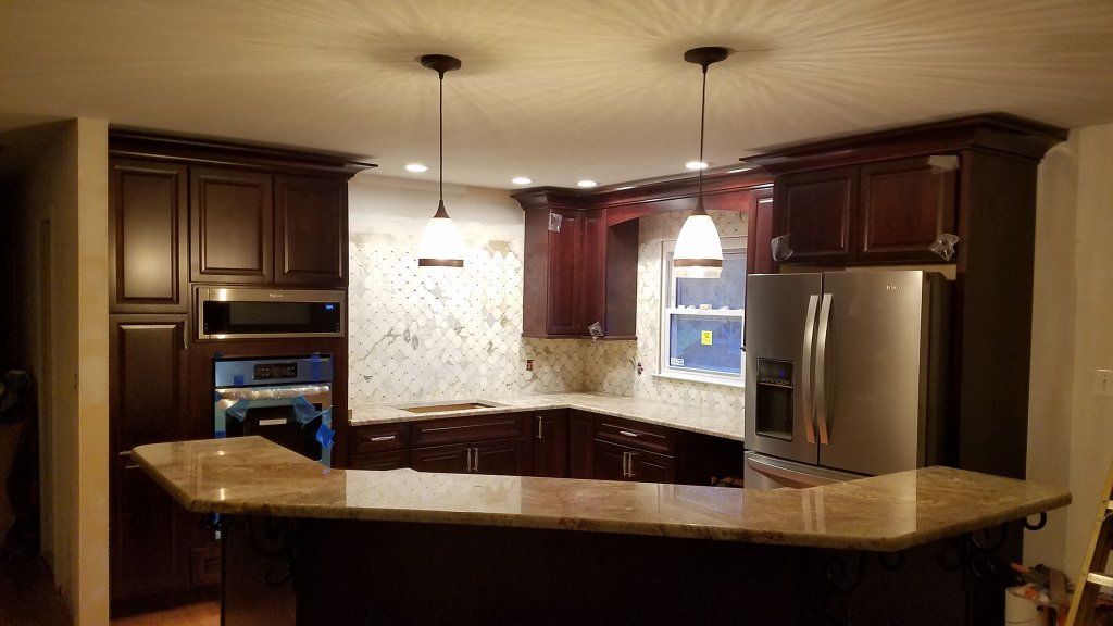 Kitchen Renovation — Pendant & Recessed Lighting