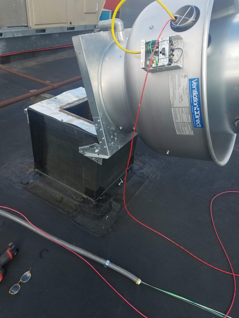 Rooftop Exhaust Fan — VentilationDirect Wiring
