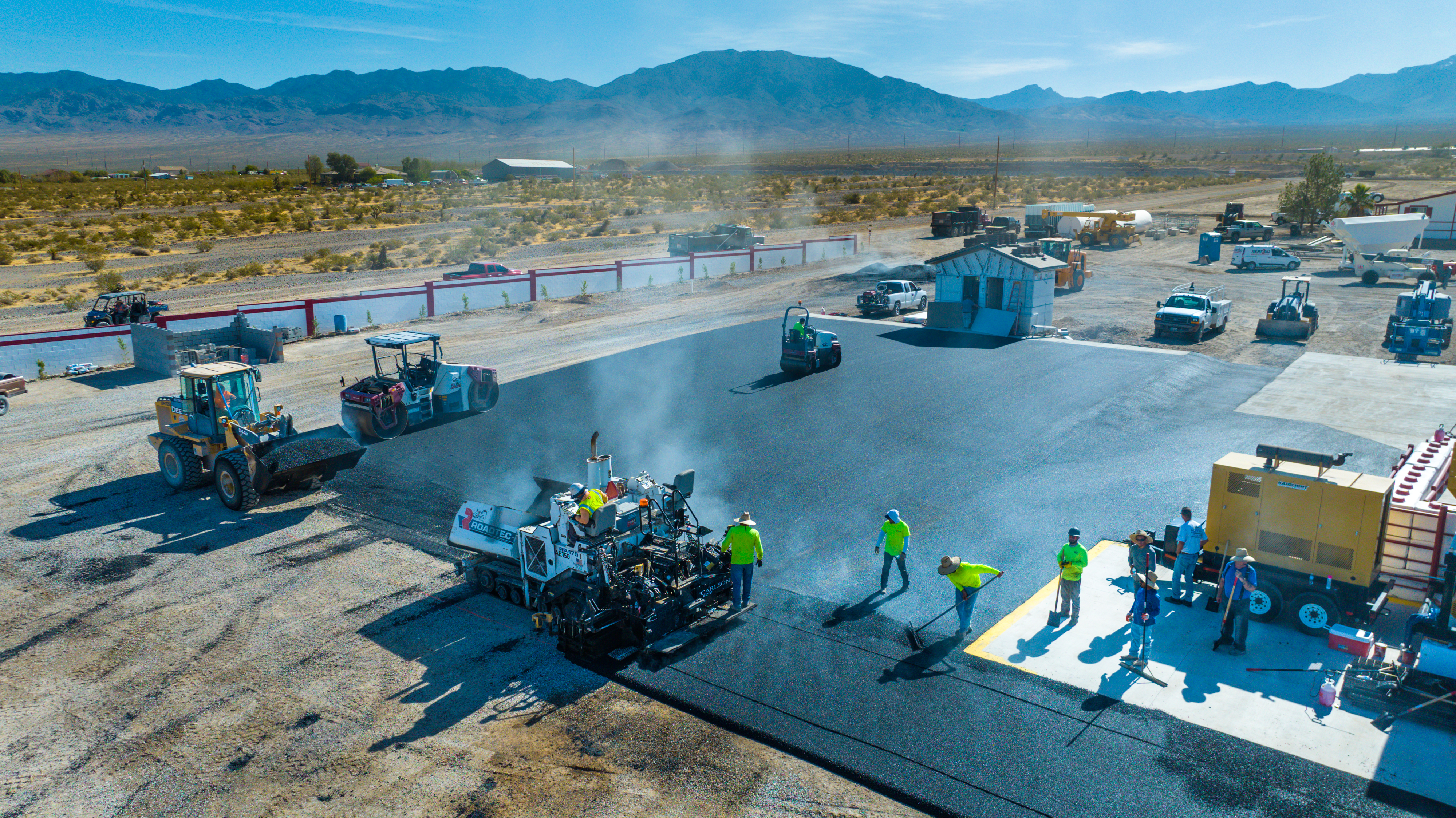 Asphalt paving site