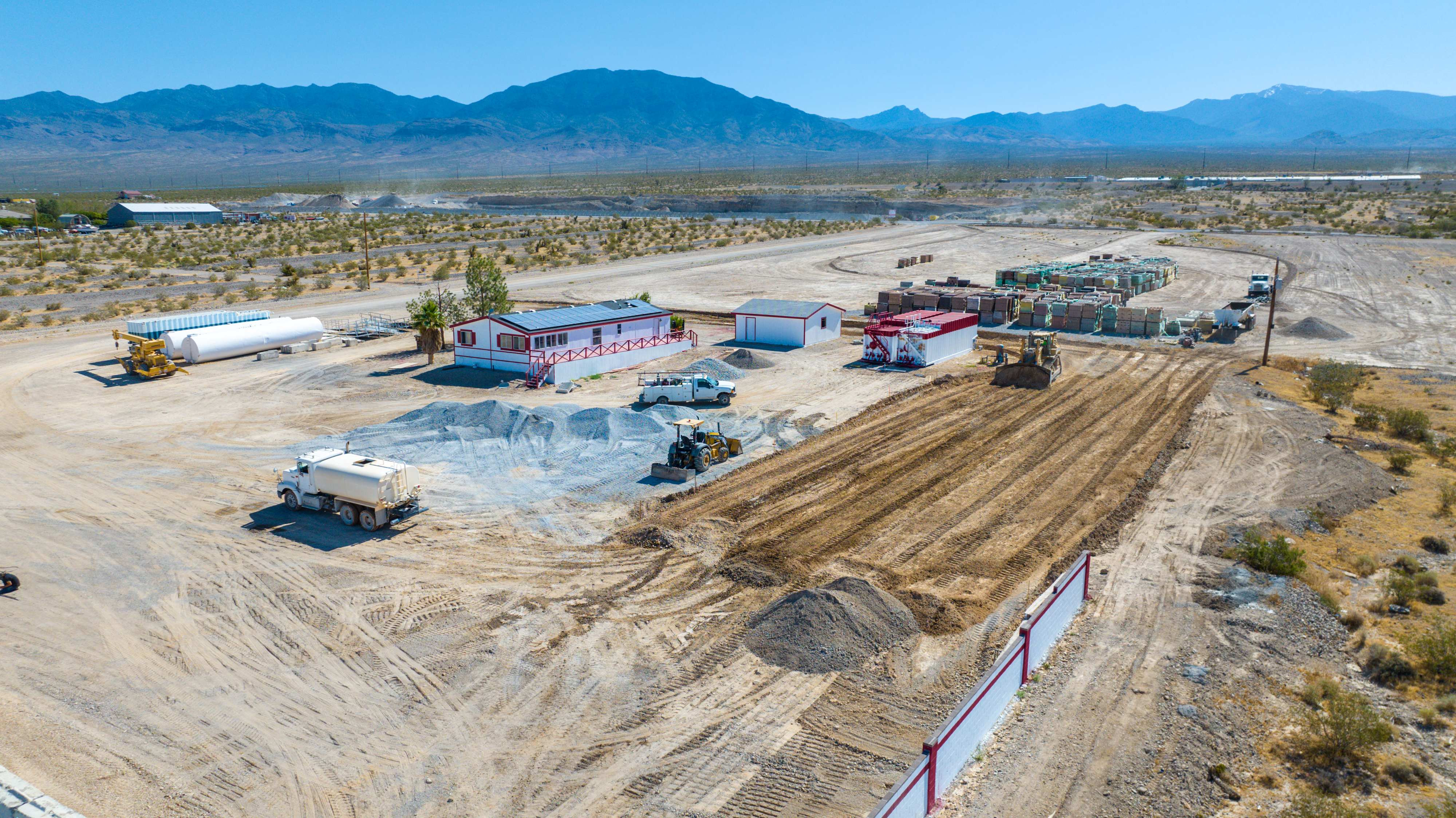 Industrial staging area