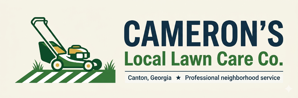 Cameron's Local Lawn Care Co. logo