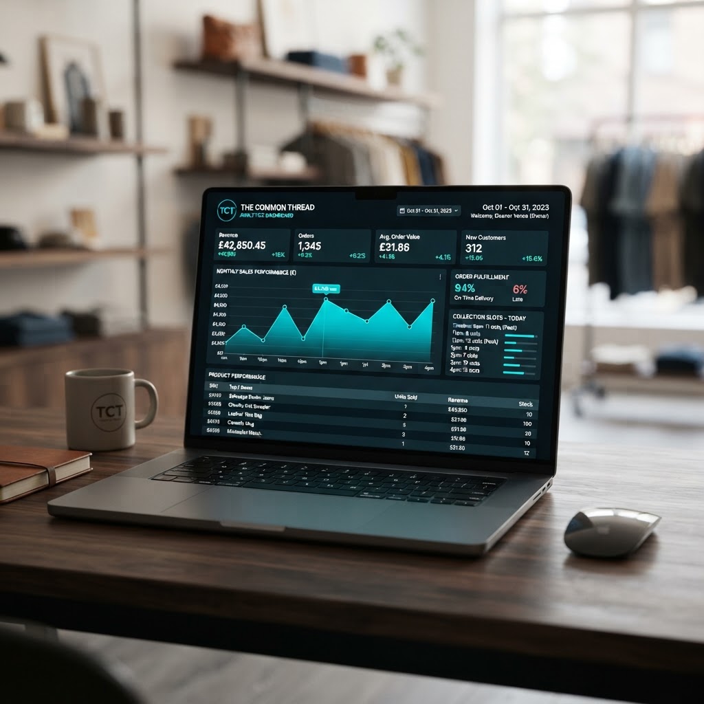 Click & Collect order management dashboard