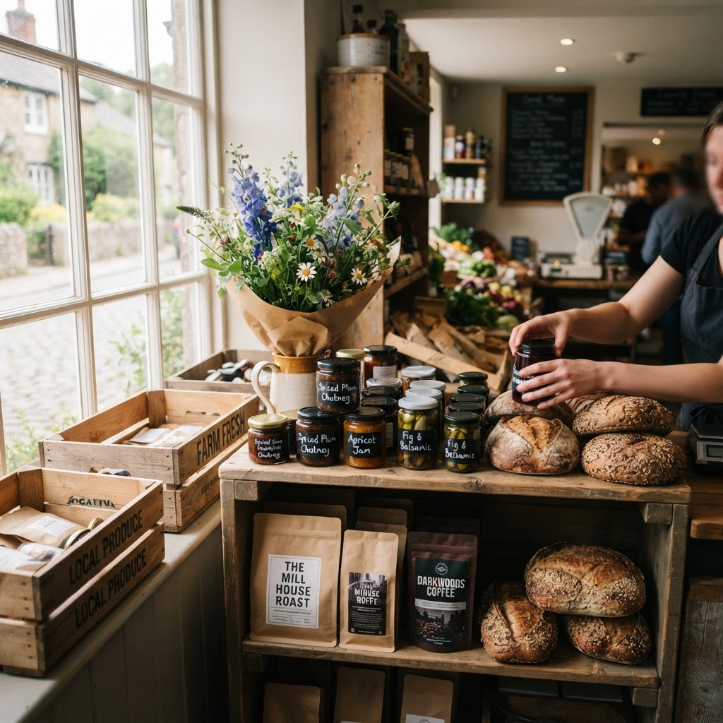 Local artisan producers supplying an independent farm shop